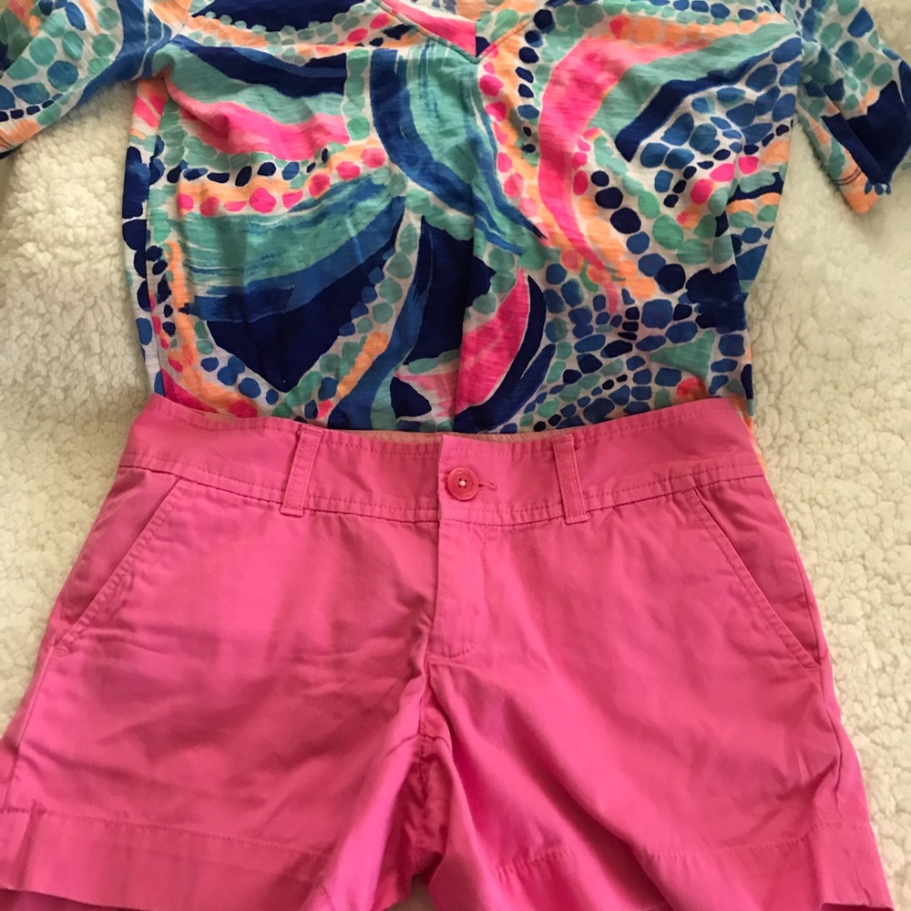 Lilly Pulitzer short sleeve top:multi